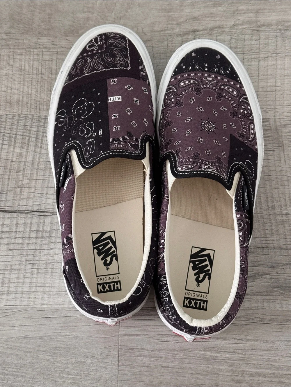Kith x Vans Vault Classic slip on shoe LX Bandana moonless night 8.5 sneaker